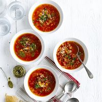 Рисовий суп з помідорами