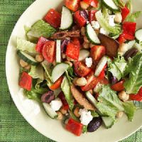 Грецький салат - рецепт з сухариками