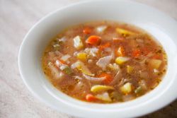 Суп на овочевому бульйоні - рецепт