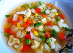 Суп із заморожених овочів
